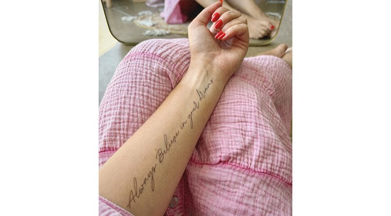 Tatouage éphémère Sioou - Tro altid på dine drømme x5