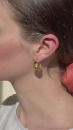 Aurelius - Hammered Gold øreringe