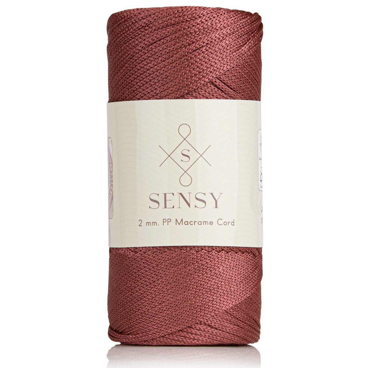 Sensy Premium 2 mm - 251 yards 100% polyester macrame ledning