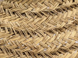 Vedhæng i flet og rattan, Boho Chic-stil halmloftslampe 60 cm