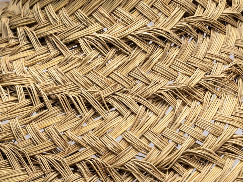 Vedhæng i flet og rattan, Boho Chic-stil halmloftslampe 60 cm