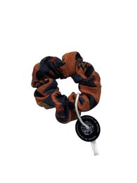 Scrunchie - Jacquard di fiori scuri - Riciclato