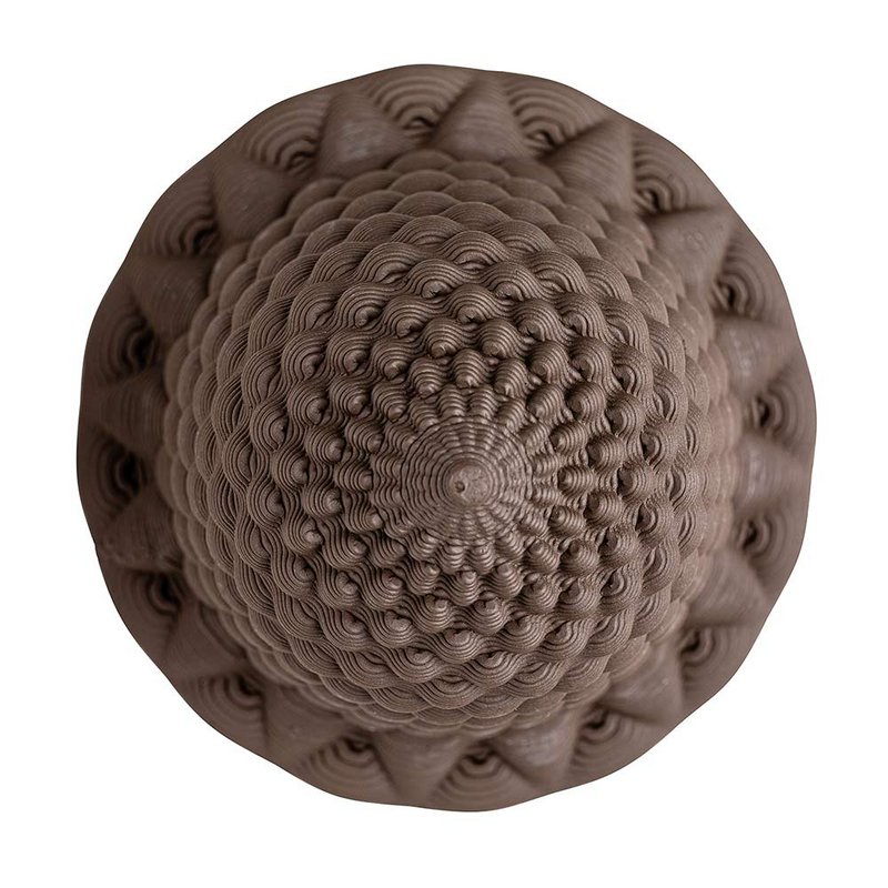 Plan B Black Negative - den 3D-printede selvvandende terracotta potte.