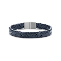 Frank 1967 pulsera cuero trenzado azul marino oscuro 20cm ips