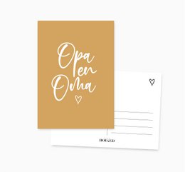 A6 Ansichtkaart || Opa & Oma