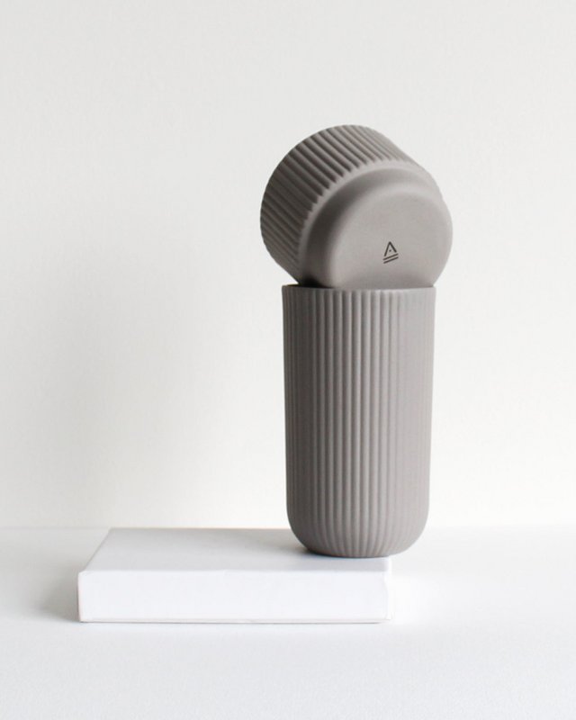 Tazza alta Colonna | grigio chiaro