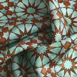 Brown Silk Neckerchief for Women