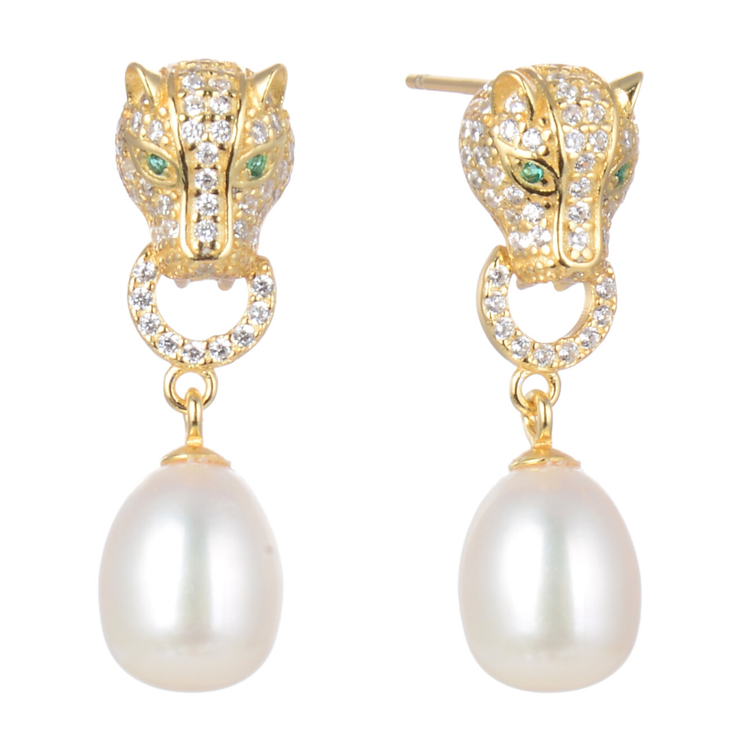 Panther Gold Earrings