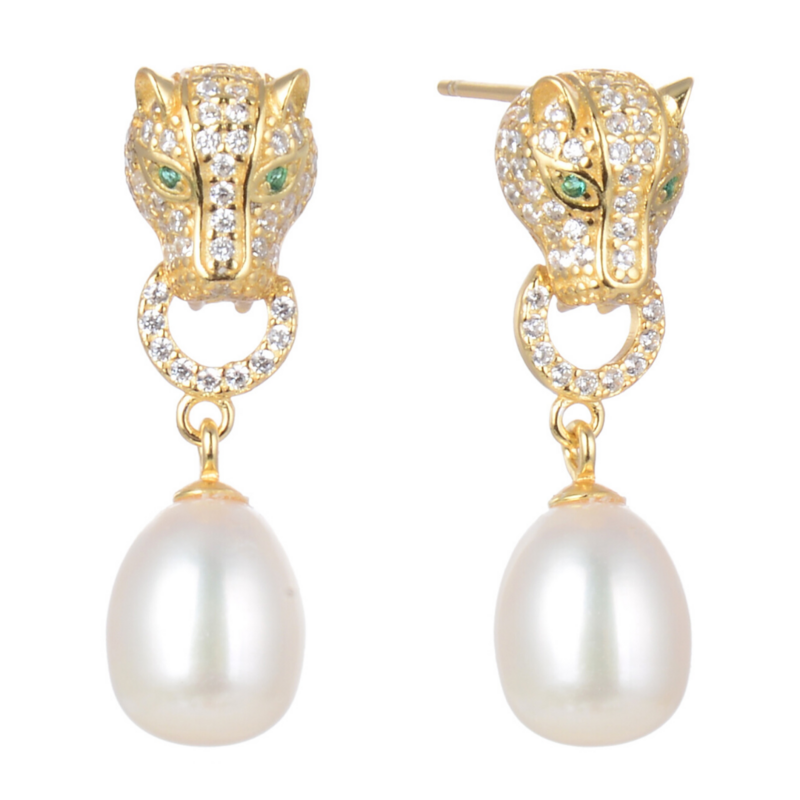 Panther Gold Earrings