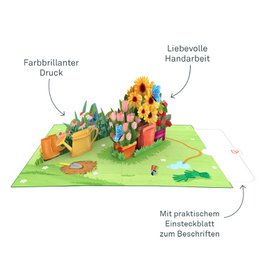 Gardening pop-up card