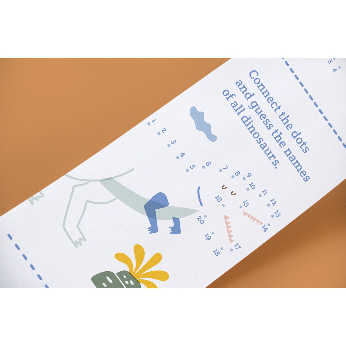 Malbuch und Punkt-zu-Punkt-Spiele – Scrollino DINO von Dots