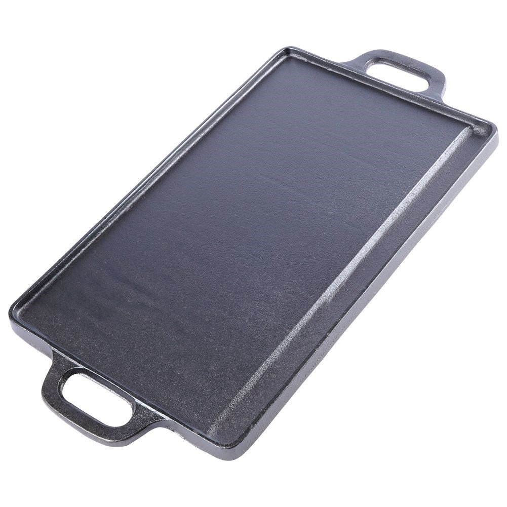 Grillplatte Gusseisen doppelseitige Litina 45,4x23 cm