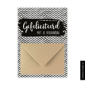 Geldkarte „Glückwunsch“ schwarz/weiß
