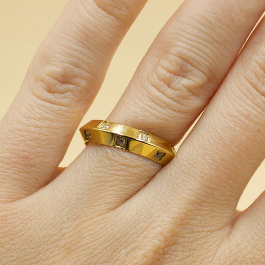 Cherethims - Concave Gold Ring