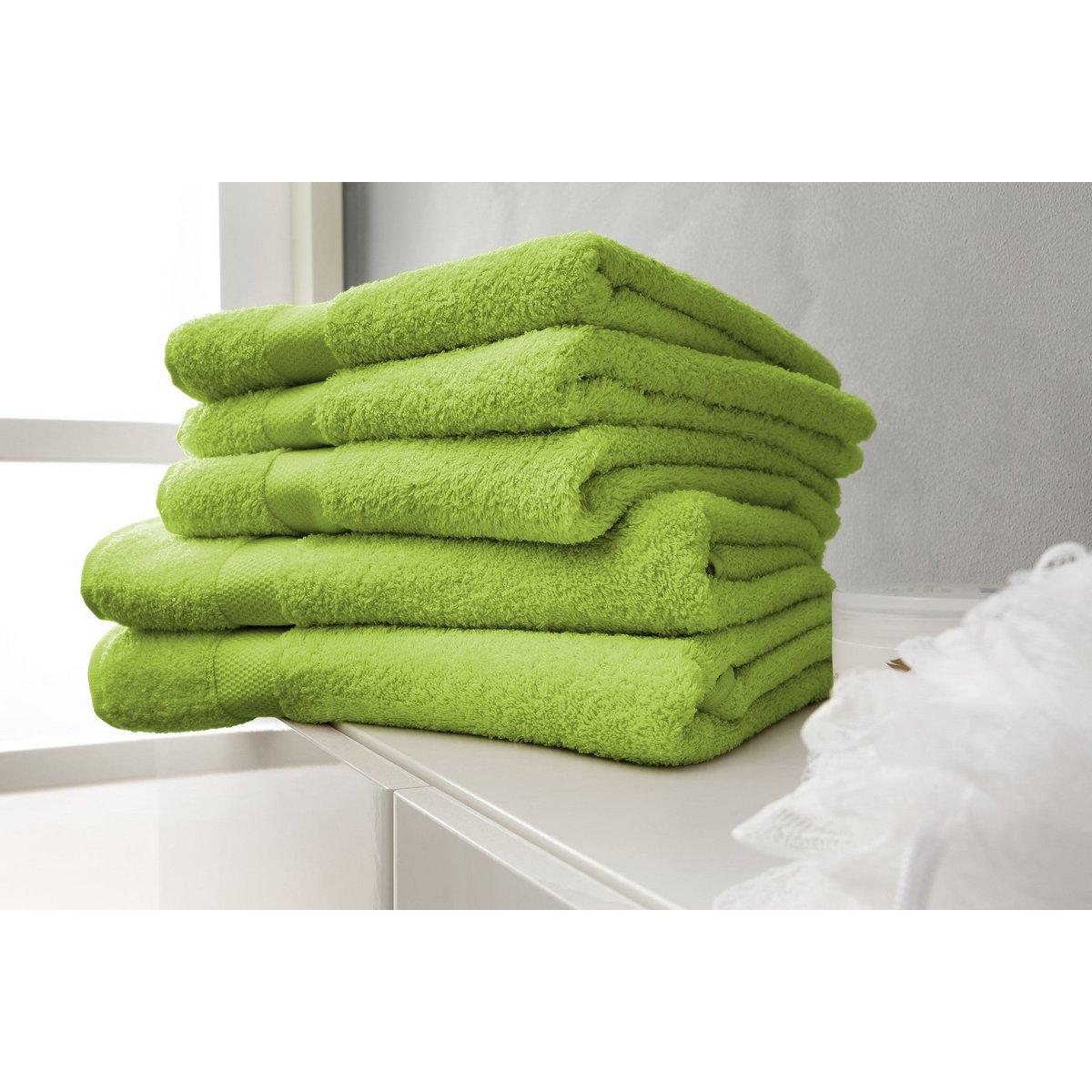 100% Cotton Towel Set Lime