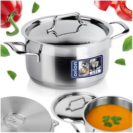 Acier en pot avec couvercle anett 18 cm, 2,3 L