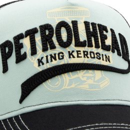 Trucker cap 'Petrolhead' in turquoise