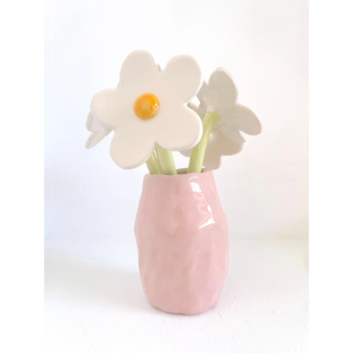 Keramik-Gänseblümchen – handgefertigter dekorativer Blumenstiel