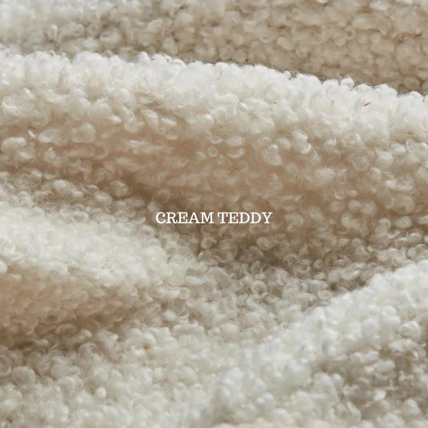 Teddyfleece-Spielmatratze für Kinder – Vanille-Lamm
