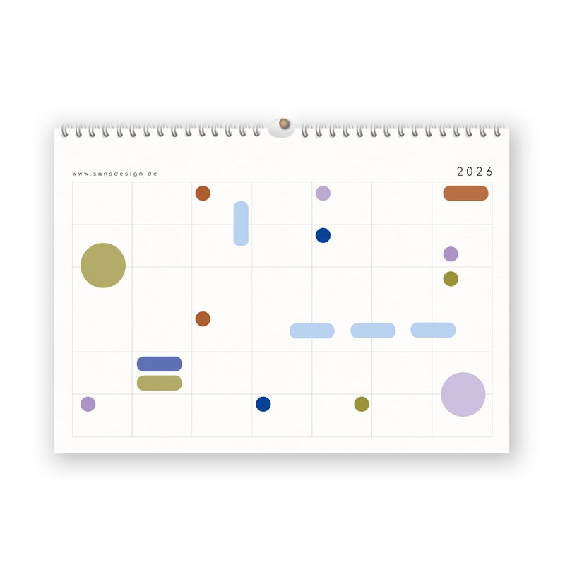 Calendario con pegatinas 2027 - A4 / A3