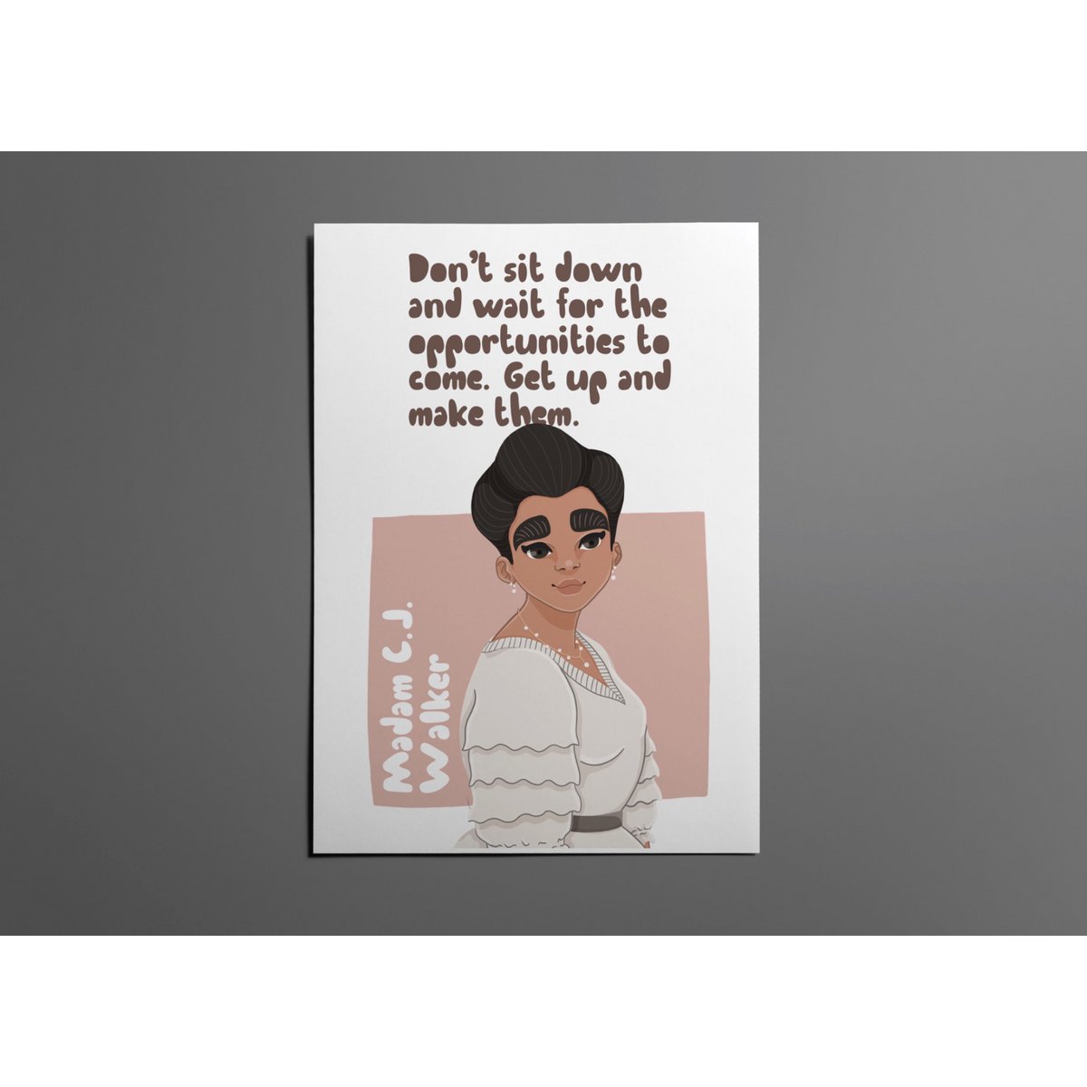 Madam C.J. Walker - Wall Art (A4)