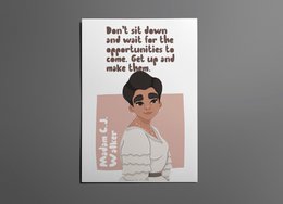 Madam C.J. Walker - Wall Art (A4)
