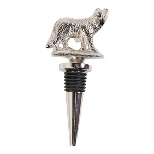 Wijnstopper Vos silver 13x6x2cm