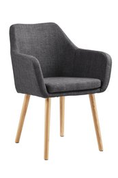 Sillón tejido estructural gris oscuro