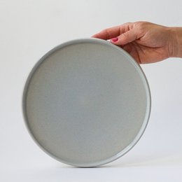 Tallerken/låg 22 cm - arktisk grå