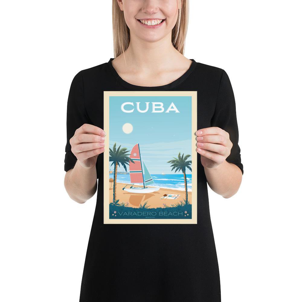 Affiche Vintage Cuba - La Havane Varadero Beach | Poster Ville La Havane Cuba