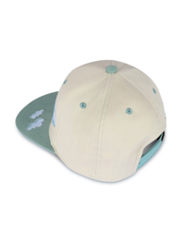 koaa – Den lille muldvarp “Over skyerne” – Snapback beige/blå