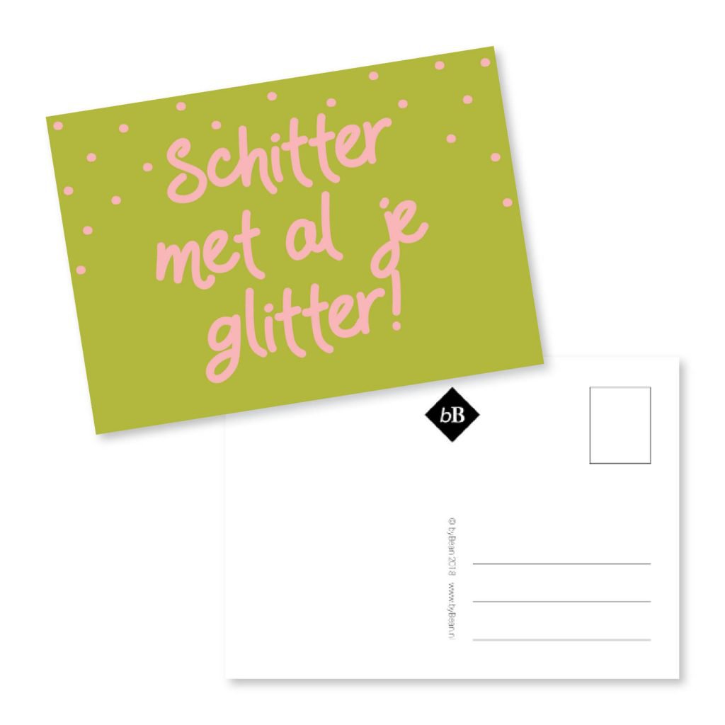 Kaartje Schitter met al je glitter