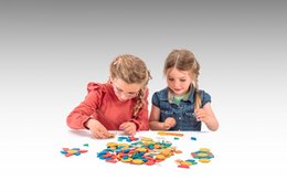 Geometryczne układanie płytek Pattern Blocks (250 sztuk) | Symetria mandali RE-Wood®