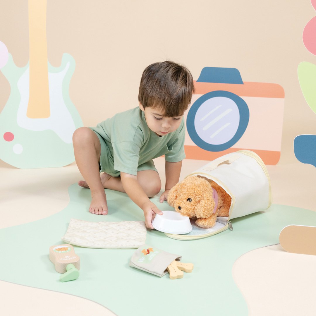 Speelgoed Knuffelverzorgingsset met Knuffel Hond