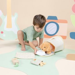 Toy Cuddly Care Set with Cuddly Dog