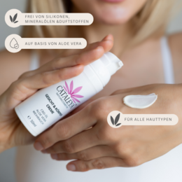 GESICHT & KÖRPER CREME mit CBD Öl, Weihrauch und Aloe Vera | Parfümfrei, Silikonfrei, BIO & VEGAN 50ml