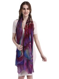 Digital Print Stole of Fine Wool – Fairtrade & Sustainable 5