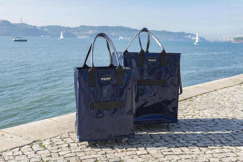 Hulkenbag pequeño azul medianoche con cubierta construida