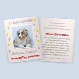 Australian Shepherd puppy zittend 22 cm - knuffel - knuffel