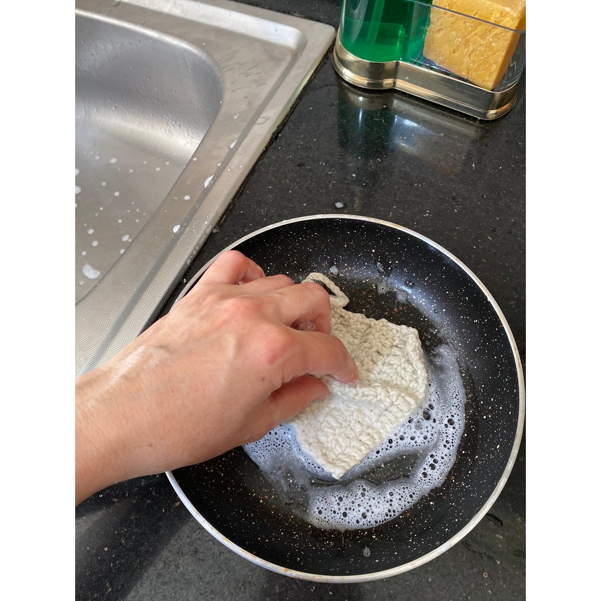 Dwustronny peeling do naczyń Zero Waste