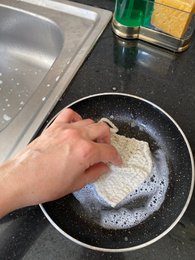Dwustronny peeling do naczyń Zero Waste