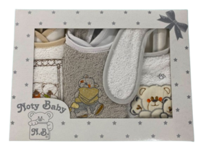 Set mit 3 verschiedenen Modellen bestickter Babylätzchen