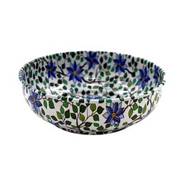 Metalen kom - bloem 1 - medium - 9 cm