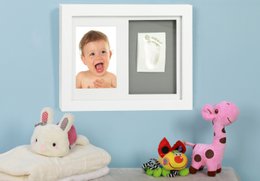 Adora Horizontal Frame – Photo & Baby Hand/Footprint, Medium