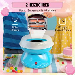 Máquina de algodón de azúcar para el hogar Máquina de algodón de azúcar Máquina de algodón de azúcar con palos y cuchara medidora Altura 18 cm 550 W para festivales infantiles, cumpleaños, fiestas rosa