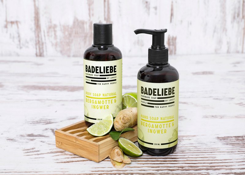 BADELIEBE - Flüssigseife Bergamotte & Ingwer