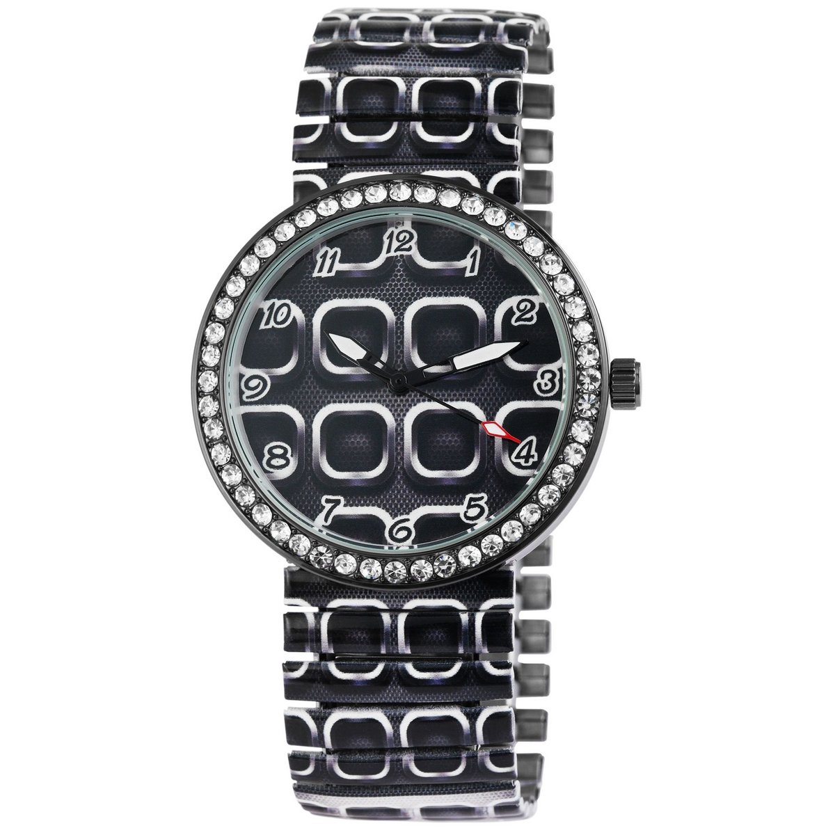 Reloj de mujer Excellanc con correa de acero inoxidable.
