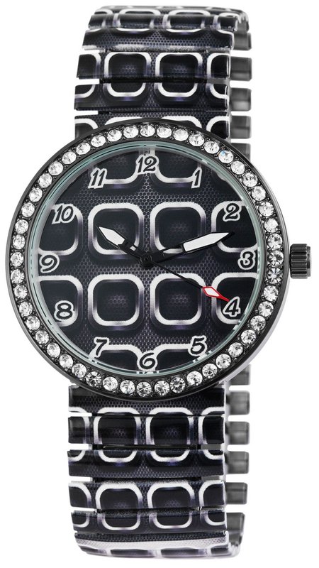 Reloj de mujer Excellanc con correa de acero inoxidable.