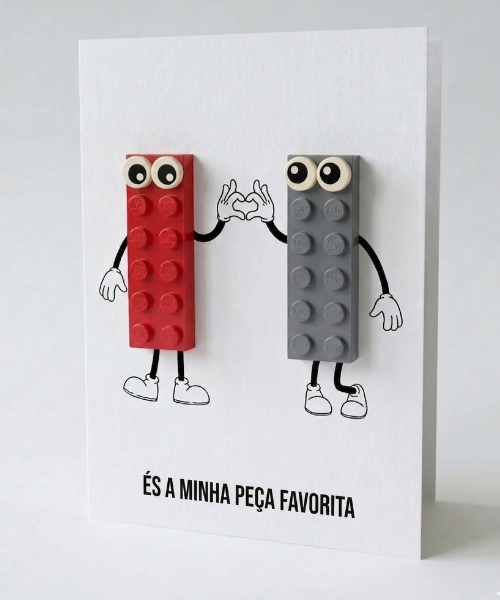 Tarjeta postal de pieza favorita – Ladrillo de construcción LEGO