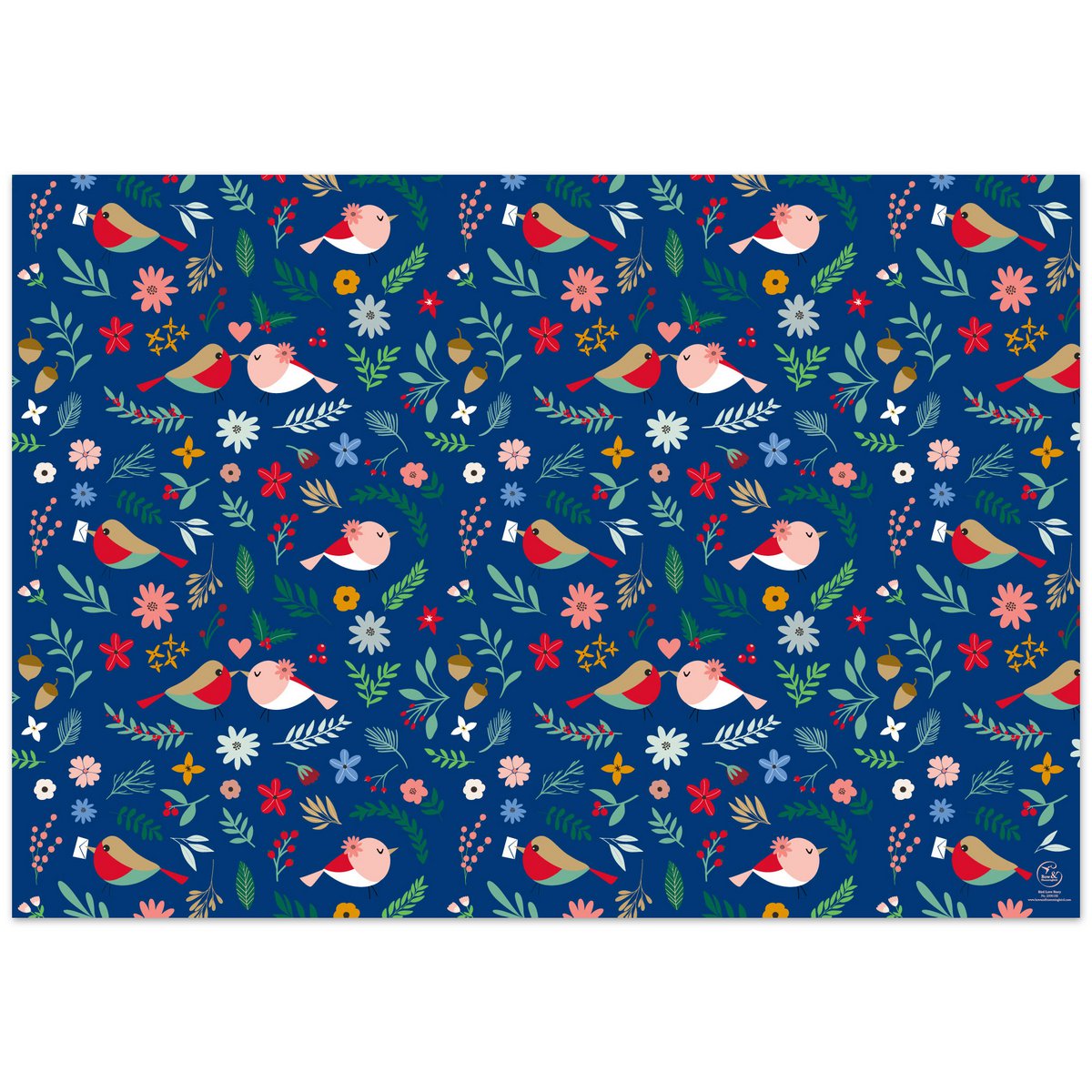 Papel de regalo Bird Love Story
